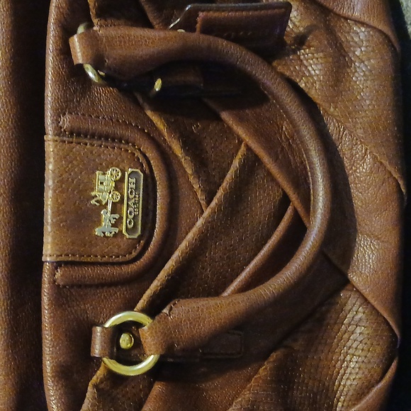 Brown Leather Coach Purse - Picture 2 of 11